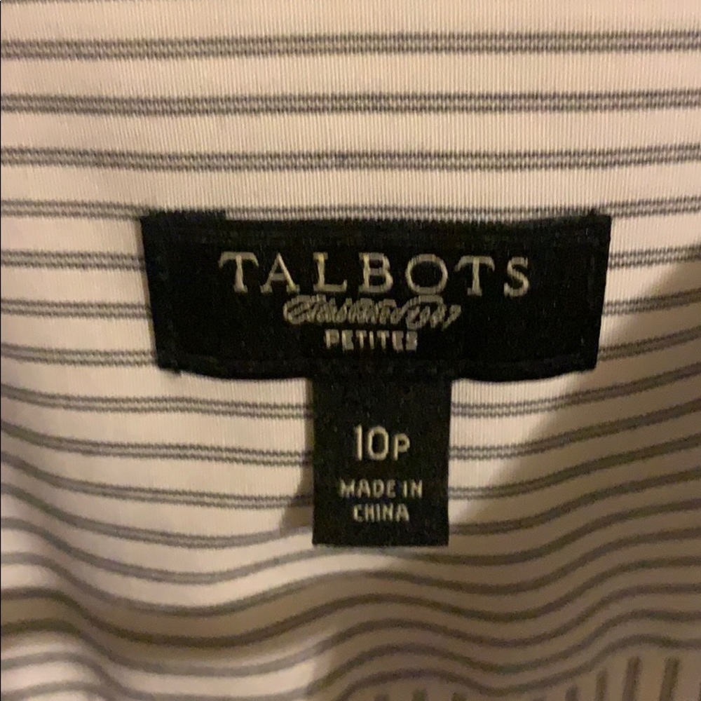 Talbots Button Down Blouse - image 2